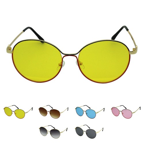 Oval round lens sunglasses - oval,
