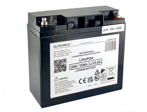 Ultramax lithium 24v 15ah as - lithium,