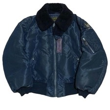 BUZZ RICKSON'S B-15C Flight Jacket Navy Size 40 L Air Force Blue M13403 F/S