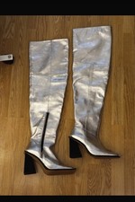 Genuine leather topshop silver - genuine,