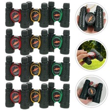 12Pcs Mini Binoculars With Compass Travel Handheld Telescope