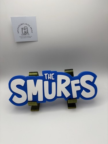 The smurfs themed logo - logo, sign