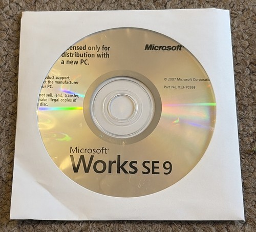 Microsoft works 9 - microsoft, se