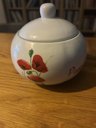 Dunelm poppy sugar pot with - dunelm,