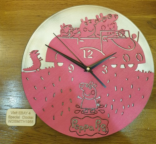 Peppa pig clock home - pig, clock,