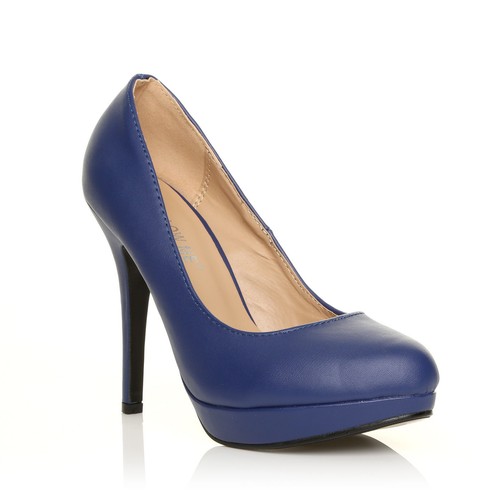 Womens stiletto high heel pump - heel,