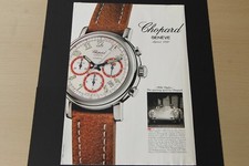 Original mag watch advert: CHOPARD red dials MILLE MIGLIA - frame-ready wall-art