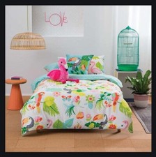 Kas Paradise Duvet Cover and Pillowcase Set, Single.
