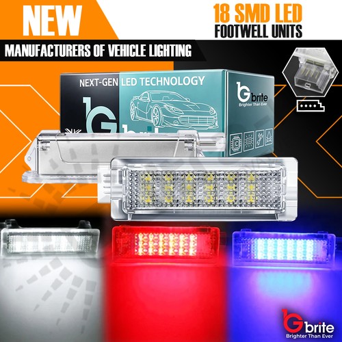 Led white blue red footwell - 2x,