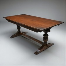 Solid Oak Dining Table Old