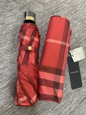 BURBERRY Folding Umbrella Red