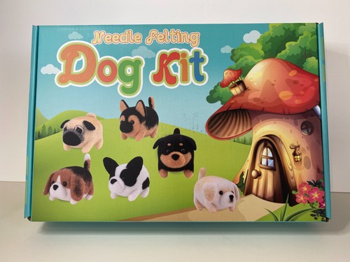 Needle felting dog kit - needle,