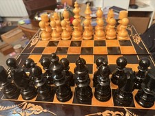 Vintage Wood Chess Set Vienna