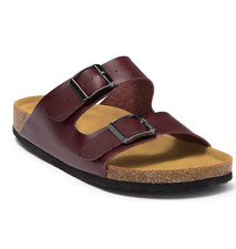 NEW MADDEN TILT COGNAC FOOTBED SANDALS SLIP ON SLIDE SANDALS MENS 13
