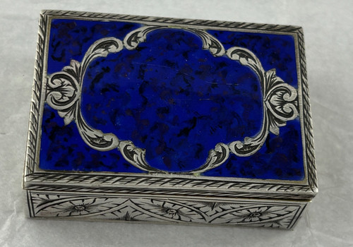 Antique 800 silver blue - silver,