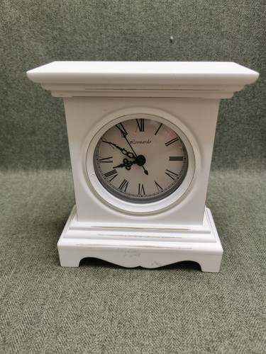 Leonardo white mantel clock - leonardo,