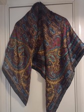 TIE RACK BLACK MULTI COLOUR SHAWL/SCARF