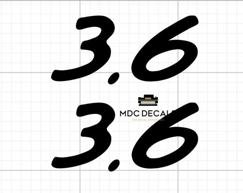 Porsche 6 decal stickers - porsche, decal/stickers