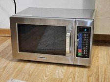 Panasonic NE-1037 B 1000W Commercial Microwave - Stainless Steel Unusual Control