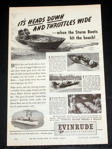 1944 old wwii magazine - old, print