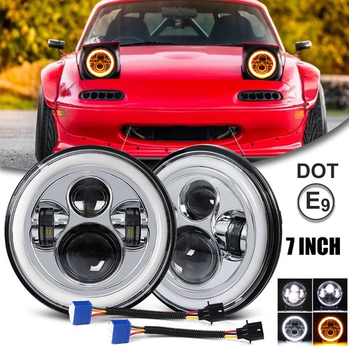 7inch led headlamp - 2x, hi-lo