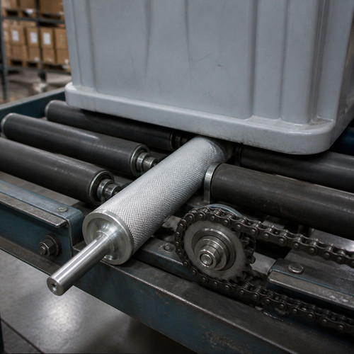 Rubber roller stainless - roller, steel
