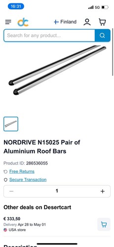 Nordrive n15025 alumia pair - nordrive,