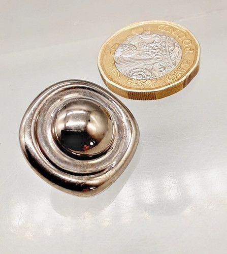 Vintage silvered art glass - silvered,