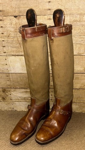 Vintage english tan leather - tan, &