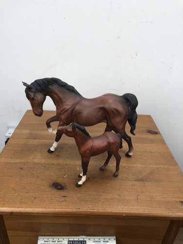 Two beswick horses - beswick,