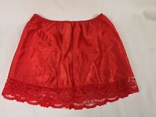 True Vintage Red Satin Lace French Knickers 