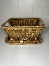 wicker tray and basket new