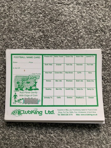 Football scratch cards - football,