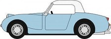 Oxford Diecast 76AHF002 Austin Healey Frogeye Sprite Iris Blue OO Gauge