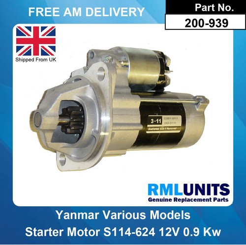 Starter motor for yanmar - starter,
