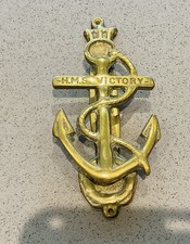 Old Vintage Solid Brass HMS