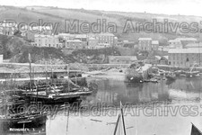 Zqq-53 General View, Mevagissey Harbour, Cornwall 1921. Photo