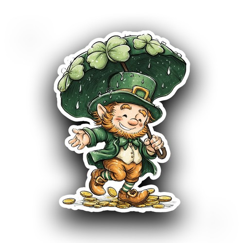 Lucky leprechaun umbrella - lucky,