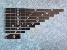 Black Acrylic Measuring Sticks