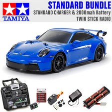 Tamiya RC 58712 Porsche 911 GT3 992 TT-02 Standard Stick Radio Bundle