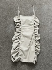 Zara Faux Leather Dress Size