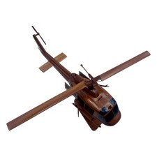 UH1 Huey Gunship Mahogany wood