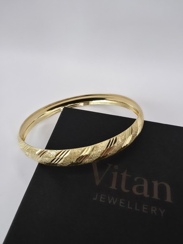 9ct gold diamond cut - 9ct, slave