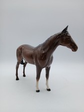 Royal Doulton Ceramic Horse Figurine Brown Glossy Finish 24cm Collectable