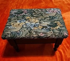 Vintage Floral Upholstered Low