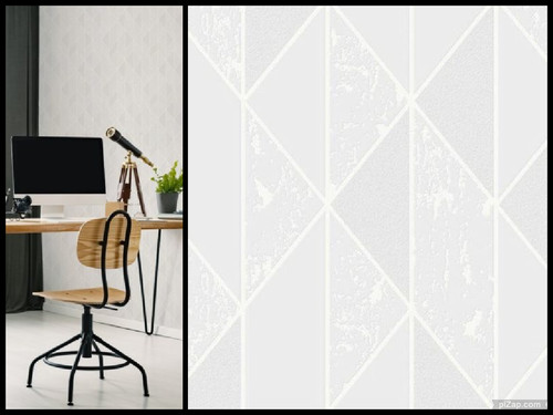 White blown vinyl wallpaper - white,