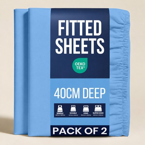 Pack extra deep cm fitted - pack,