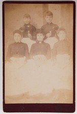 Cabinet Card Five Young Women