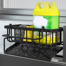 Kitchen Sink Caddy Basket Drain Rack Sponge Dishcloth Holder Storage Organizer 