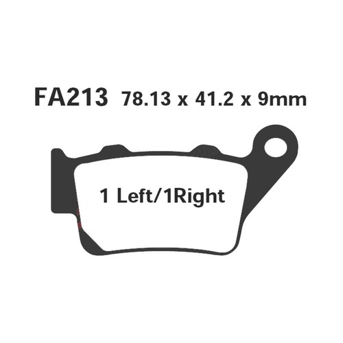 Pair pads ebc - pads, fa213
